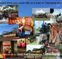 Great Rail Experiences  Tasmania Tour 2017 - Northern Rivers Accommodation