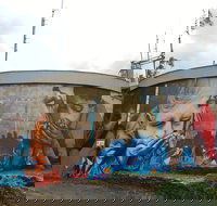 Willans Hill Water Tower Mural - Northern Rivers Accommodation