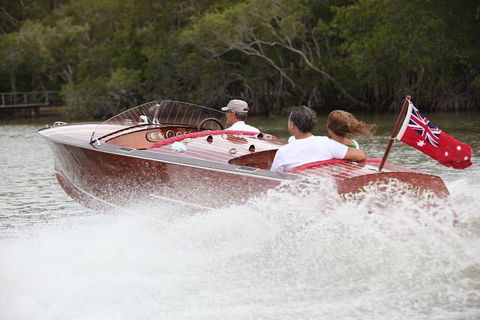 Noosa River Cruise For 2 People On A Classic Mahogany Speed Boat - 90 Min. - Northern Rivers Accommodation 0
