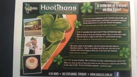 Hoolihans Irish Restaurant & Bar - Northern Rivers Accommodation 1