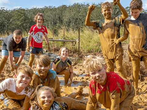 Mini Muddies Obstacle Challenge At Bunnamagoo Estate - Northern Rivers Accommodation 0