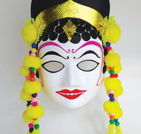 Online live streaming class Make an Indonesian Dance Mask