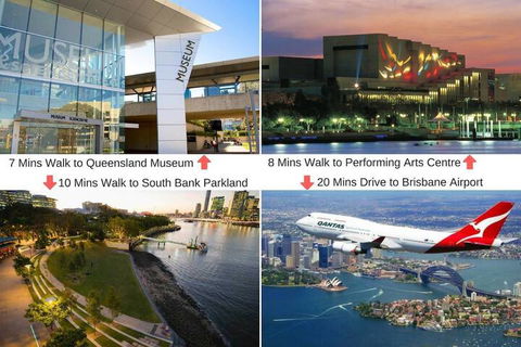 South Brisbane City View 2bed Apt+parking Qsb027 7 - Northern Rivers Accommodation 1
