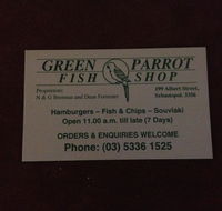 Green Parrot Takeaway - Northern Rivers Accommodation