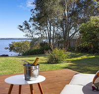 Braeside - waterfront fireplace - Northern Rivers Accommodation
