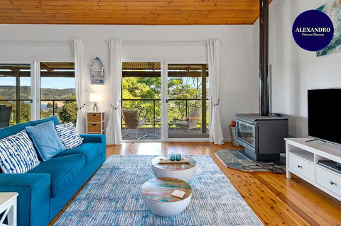 Stylish Renovated Home - Ocean Views - Fireplace - Northern Rivers Accommodation 0