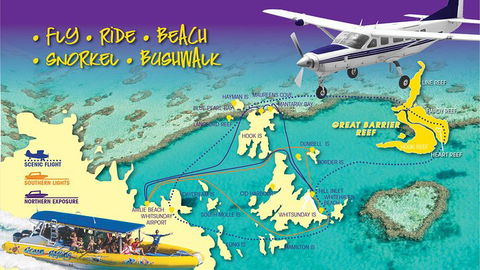 Scenic Flight - Great Barrier Reef, Heart Reef, Whitehaven Beach & Hill Inlet! - Northern Rivers Accommodation 0